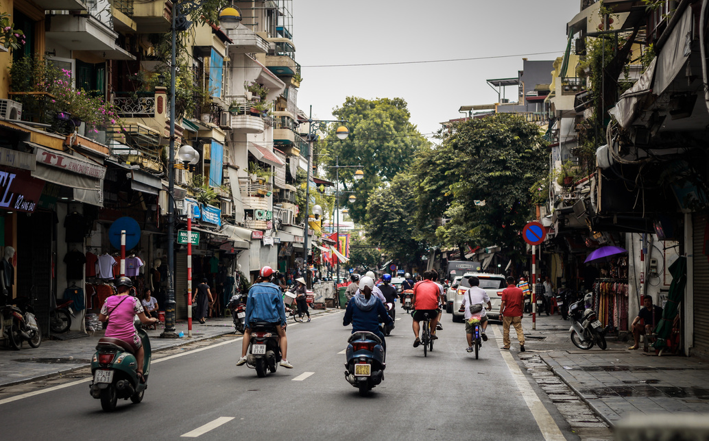 People Riding Motorcycles on the Road