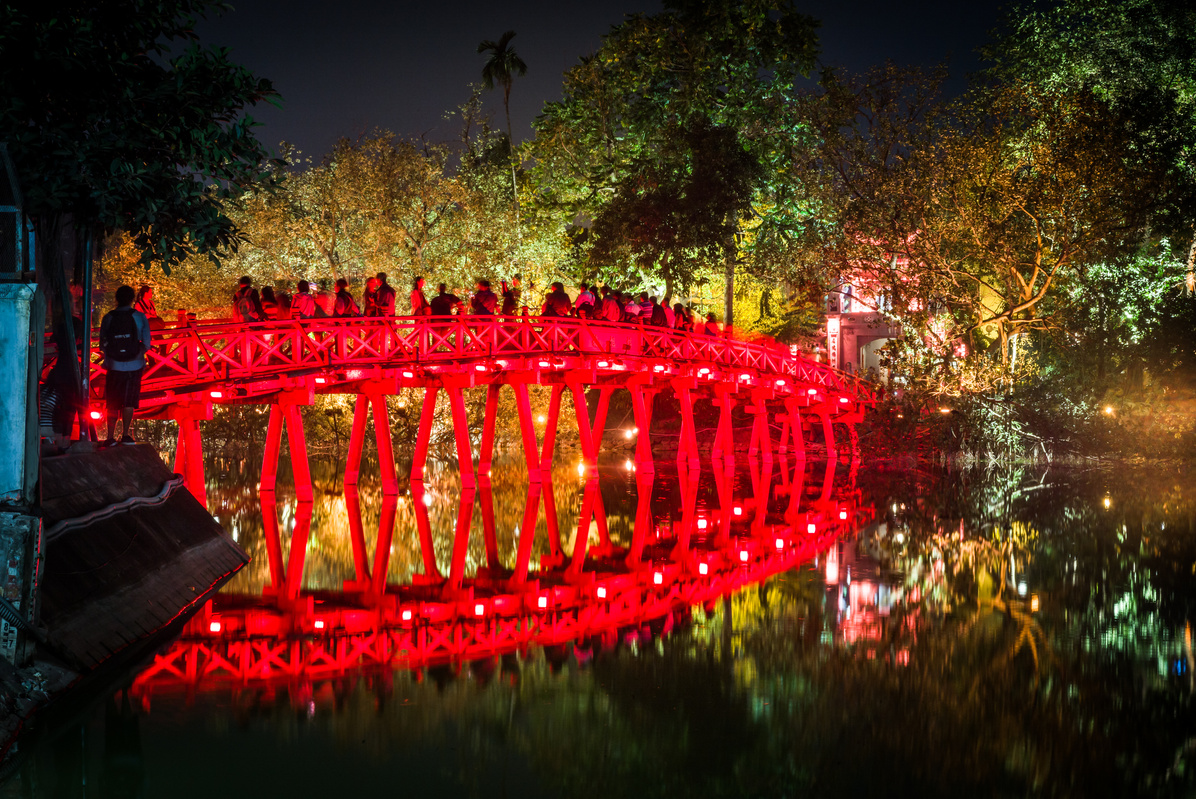 Hoan Kiem lake, in Hanoi